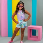 Conjunto Tactel Feminino Summer Girls - Regata