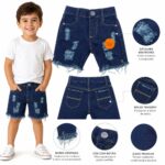 Bermuda Jeans Destroyed tam 2 a 16