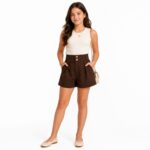 Short com Botão (veste 10 a 14)  ref260828-1622 - Imagem 2