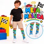 Meia Maluca 3D Menino Tamanho Único