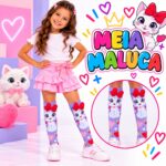 Meia Maluca 3D Menina Tam Unico - Imagem 6