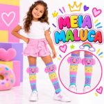 Meia Maluca 3D Menina Tam Unico
