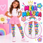 Meia Maluca 3D Menina Tam Unico - Imagem 3