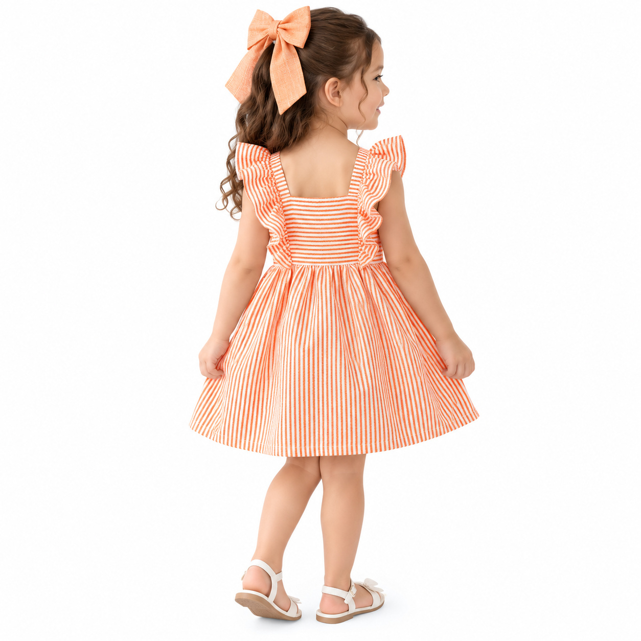 15622538777-vestido-laranja-costas-quadrado.jpg VESTIDO LISTRAS DING REF 851200293 - Imagem 1